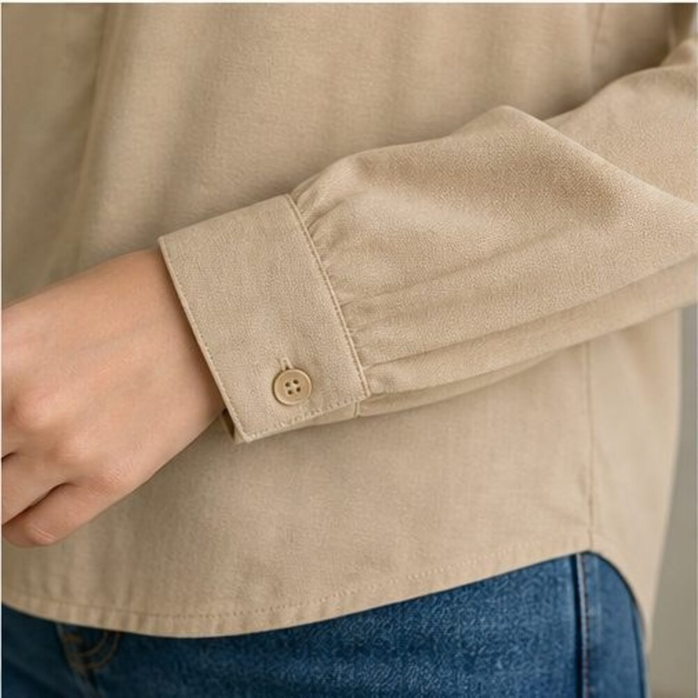Sand Peplum Top - Picture 5 of 6